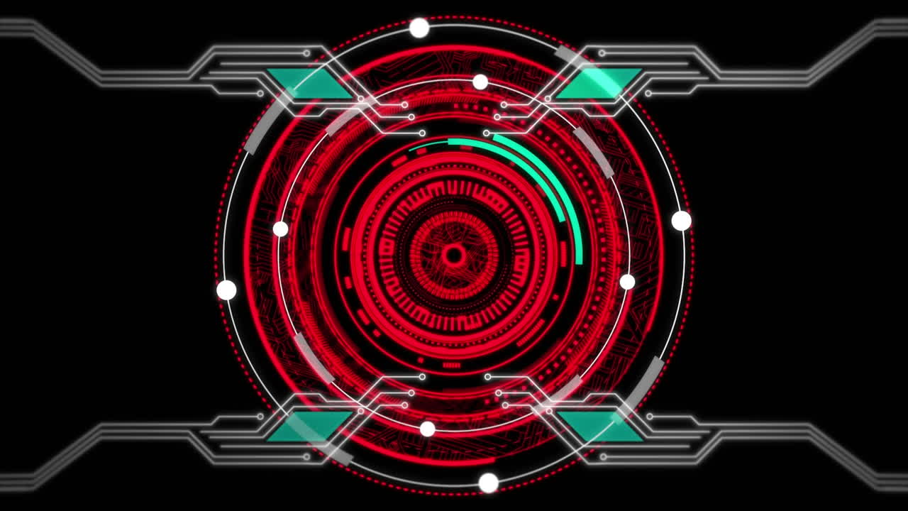 círculos giratorios sobre un fondo negro