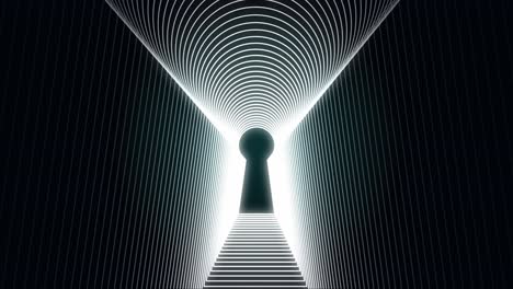 keyhole tunnel: a glowing path into the unknown