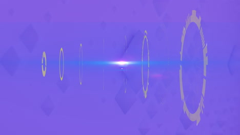 animation of data processing over scopes scanning