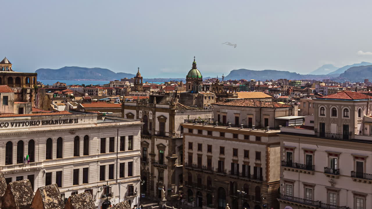 Ancient City Of Palermo In The Island of Sicily, Italy