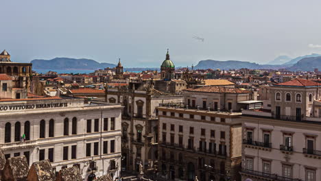 Antigua-Ciudad-De-Palermo-En-La-Isla-De-Sicilia,-Italia