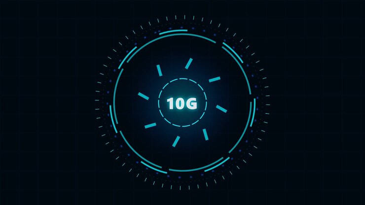 Digital 10G Network Speed Indicator HUD Interface