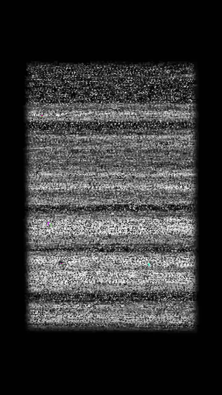 Television Static Noise with Flickering Interference