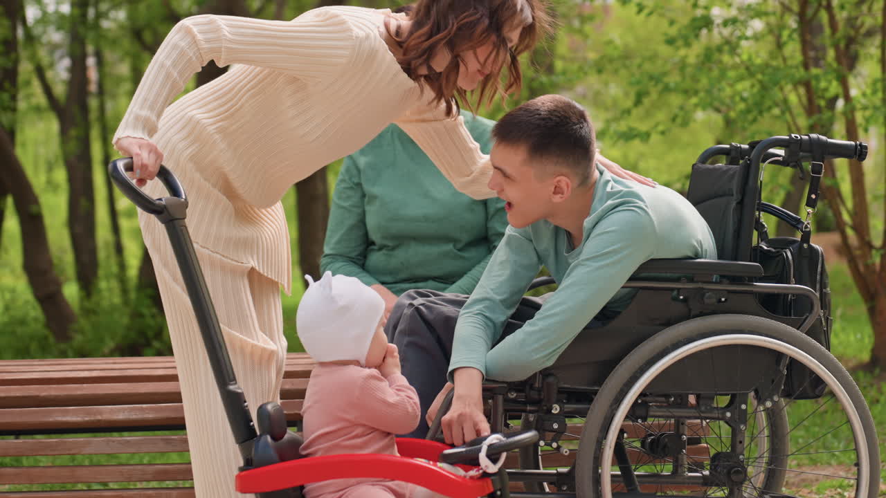 Family Reunion Embrace, Joyful Family Gathering Outdoors, Heartfelt Reunion Among Family Members In Park, Family Members Embrace Affectionately During Outdoor Gathering With Smiles And Support