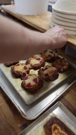 bakery pastry chef in action