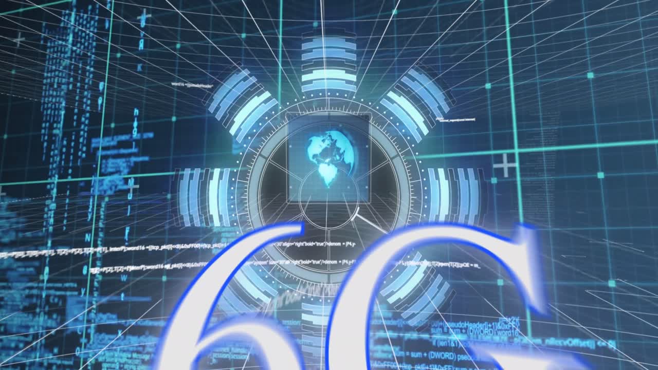 6g 텍스트에 대한 데이터 처리의 애니메이션