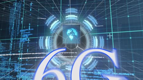 animación del procesamiento de datos sobre texto de 6 g