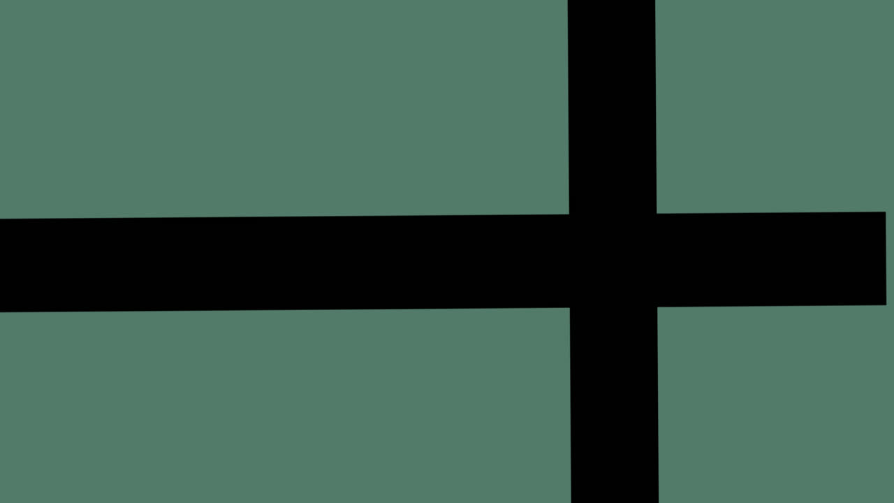 animación del icono del microscopio y del equipo de laboratorio contra rayas cruzadas sobre fondo verde