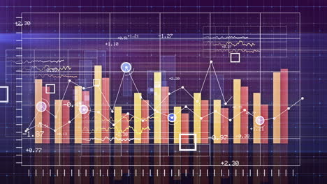 gráfico de datos crecimiento barras naranjas 03
