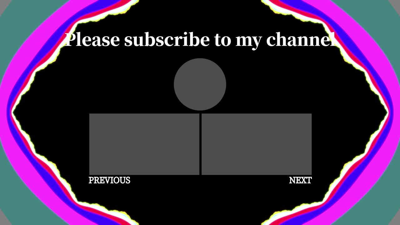 사이키델릭 플래시 엔드 카드 엔딩 스크린 모션 그래픽