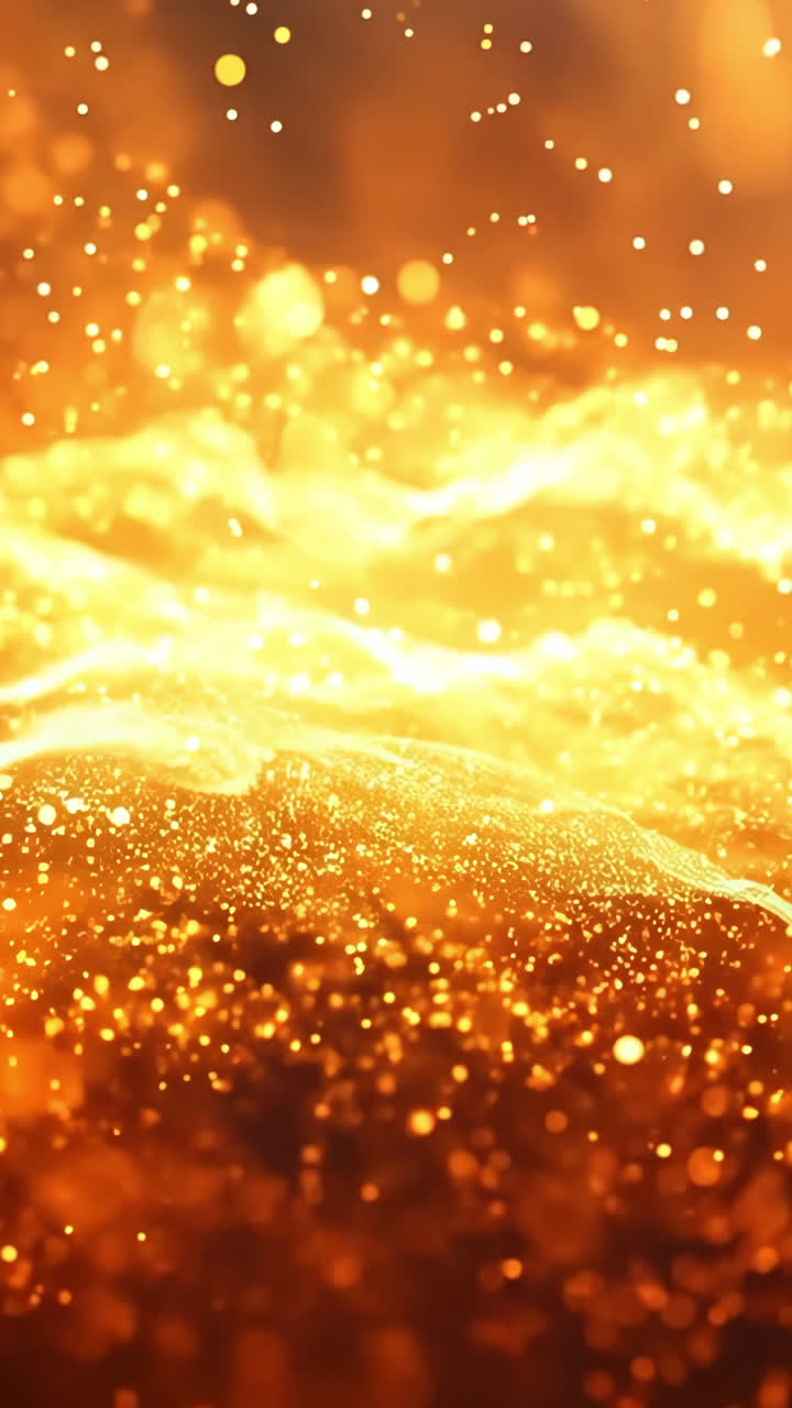 A bright orange and yellow background with a lot of sparkles. The background is very bright and lively, and the sparkles add to the overall effect