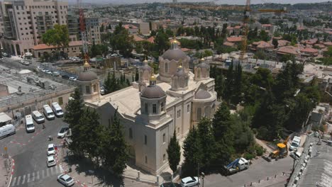 el complejo ruso en jerusalén, aéreo