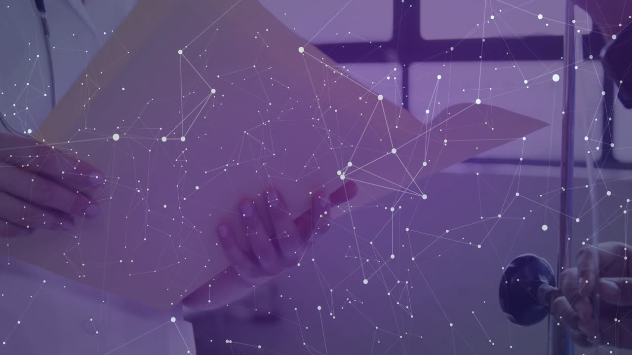 Clinician typing, keyboard appearing and driving numeric panels updating over network for records