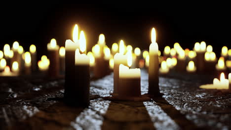 candles in the dark