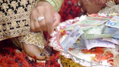 shot-of-new-zealand-cash-used-as-dowry-in-a-wedding