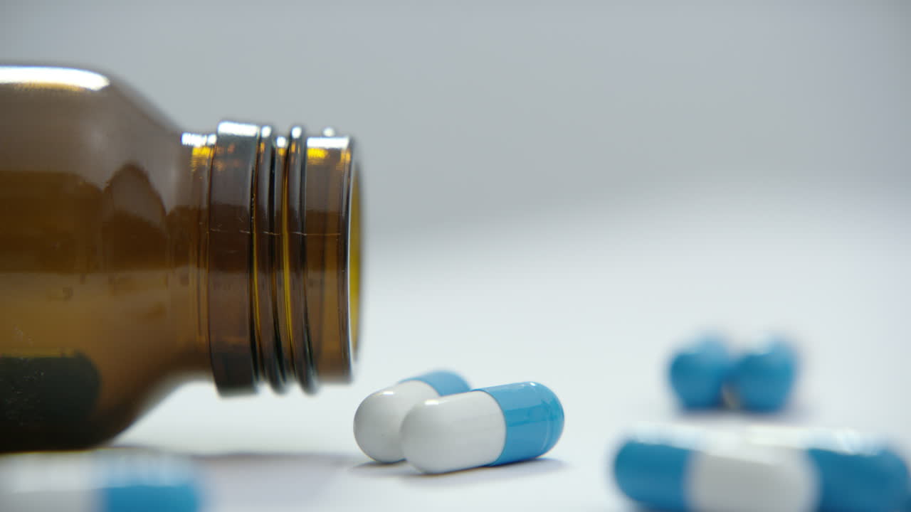 약물에 대한 4k 비디오 영상