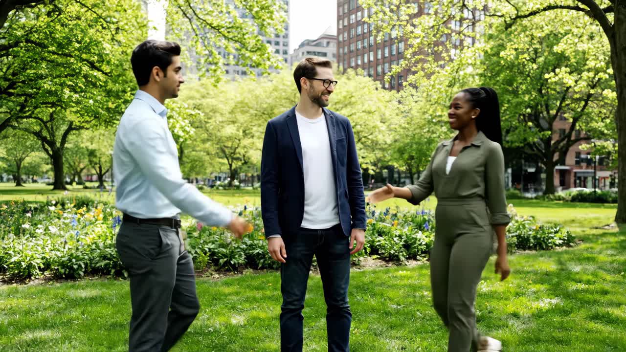 Business Meeting in the Park
