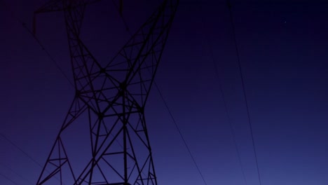 high voltage electric pole during sunset 4k 4k