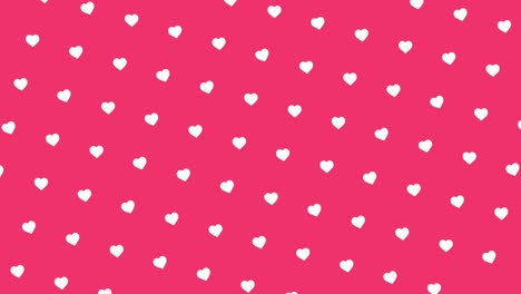 pink background with white hearts