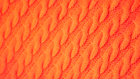 orange knitted fabric texture