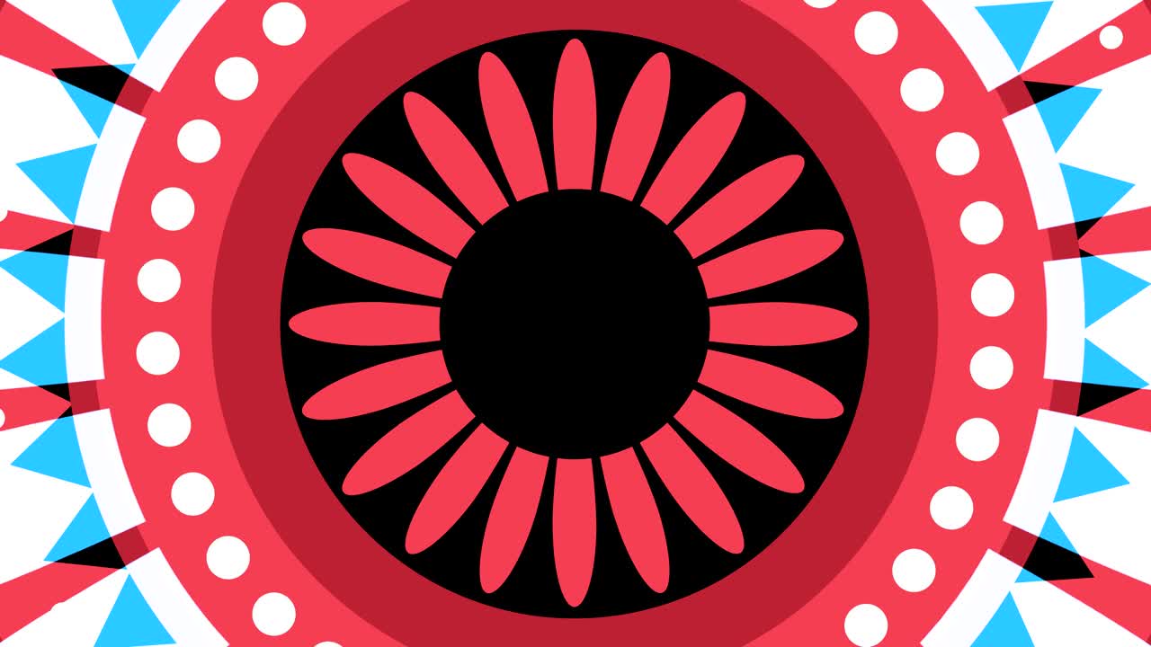 Graphic design that rotates in the center and increases the size, to cover the entire background and disappear.