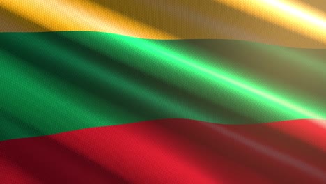lithuania shiny flag - loop animation