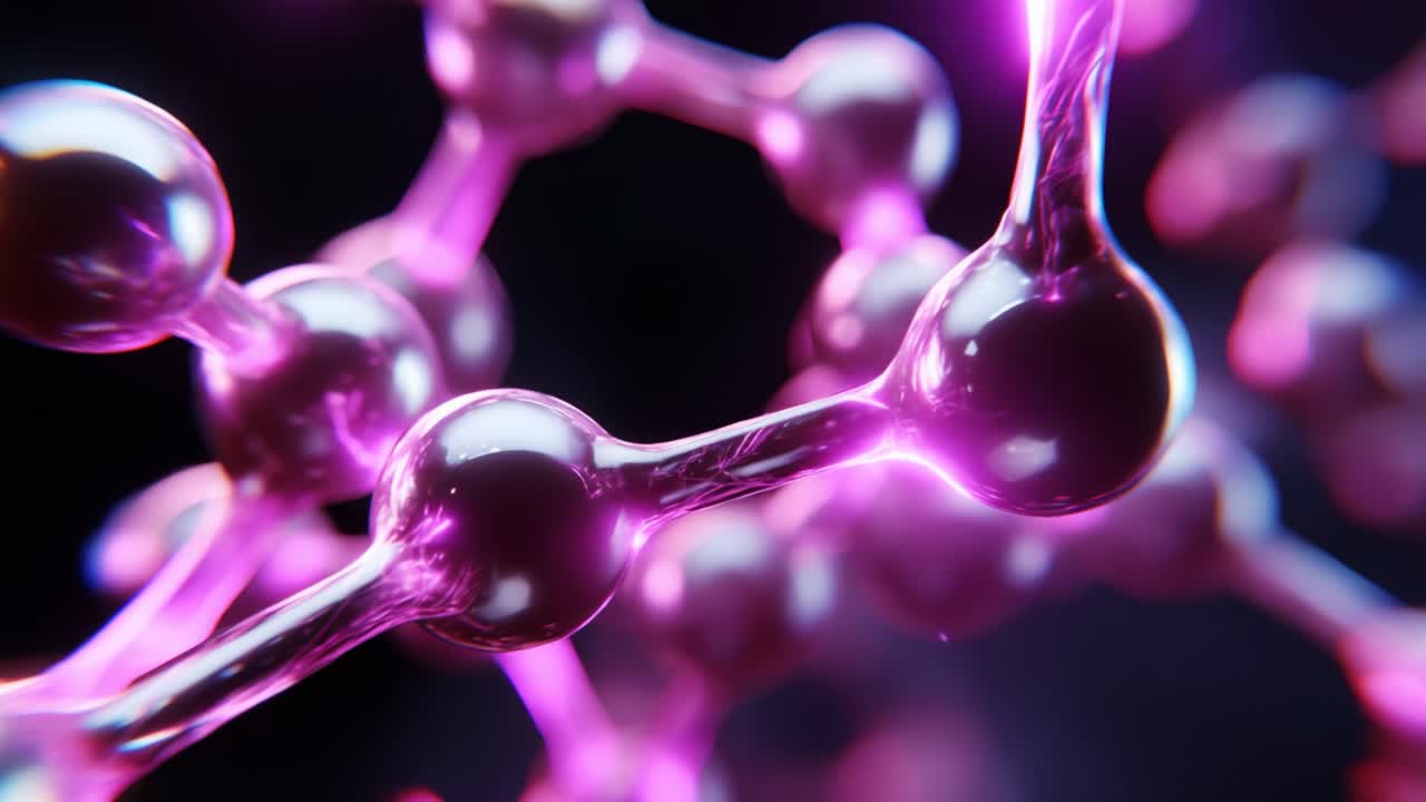 Exploring the Intriguing World of Molecular Structures: A Close-Up on Vibrant Interactions and Energy within Molecular Bonds, Highlighting the Beauty of Chemical Connectivity and Atomic Relationships