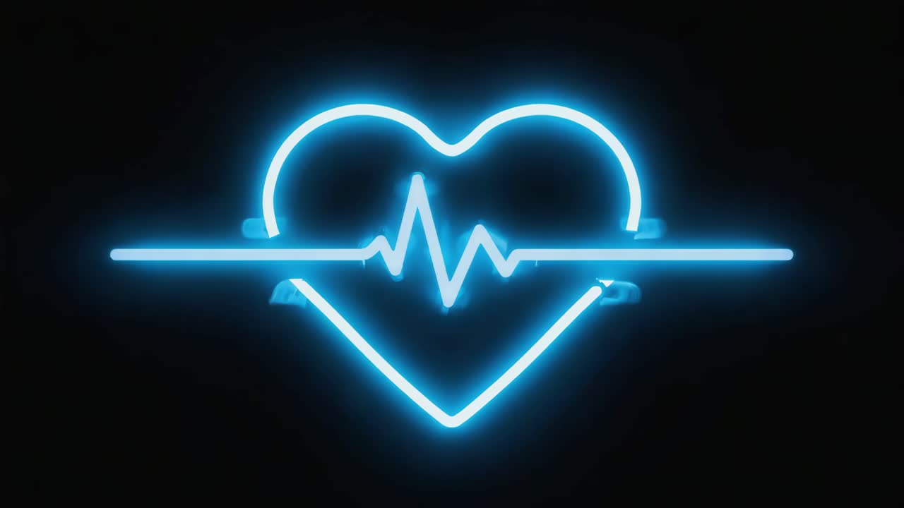 Neon Heartbeat Sign