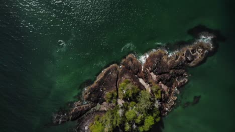 4k drone footage of a beautiful empty beach with blue water, west coast landscapes of british columbia canada