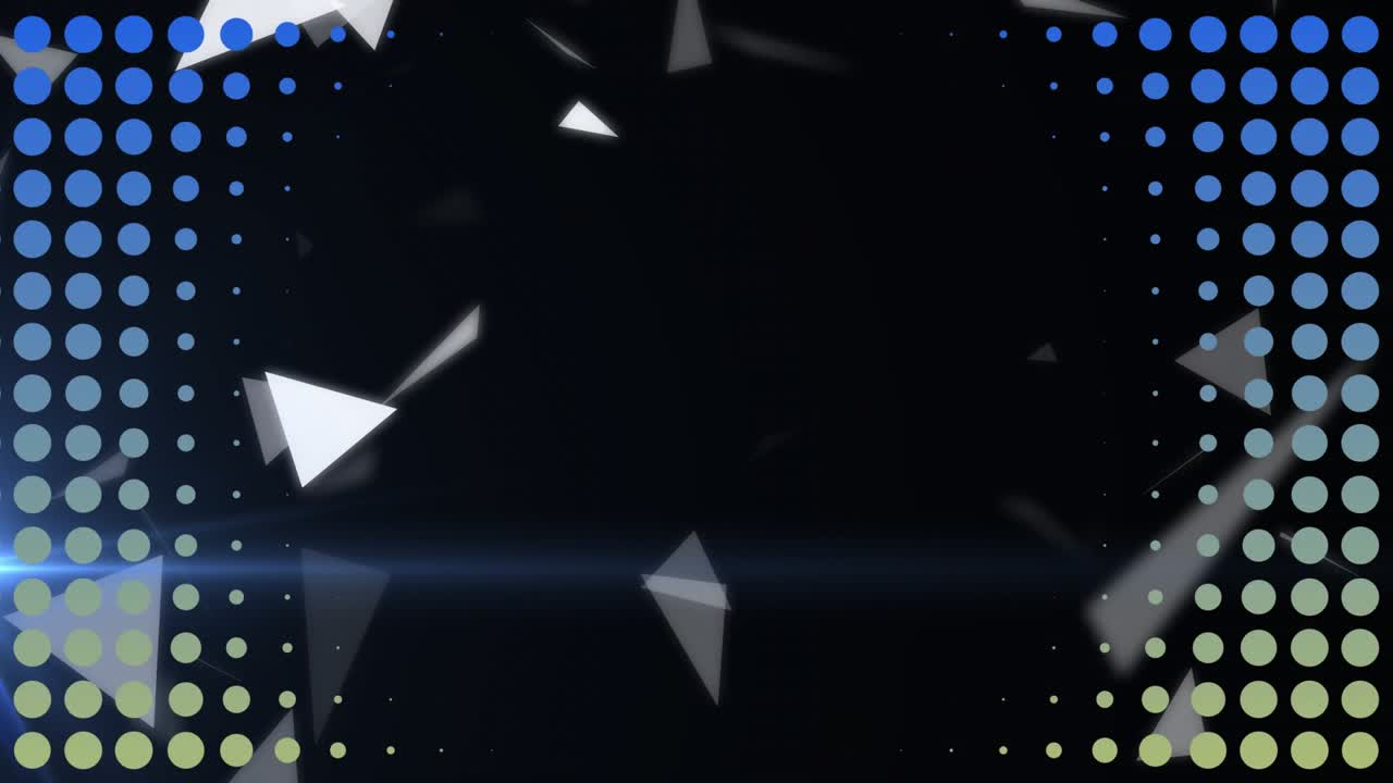 Small shard entering, particles streaming and rotating past static orange ring, highlighting ring