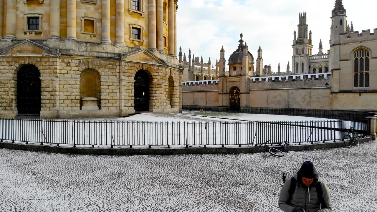 영국 옥스퍼드 시내의 공중 사진