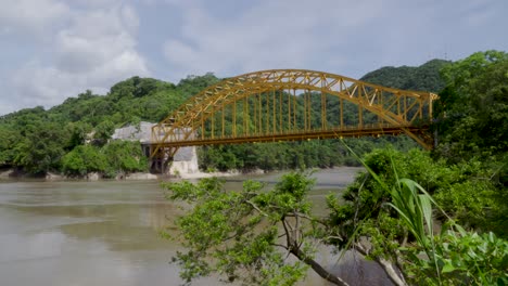 usumacinta river and bridge in chiapas, mexico