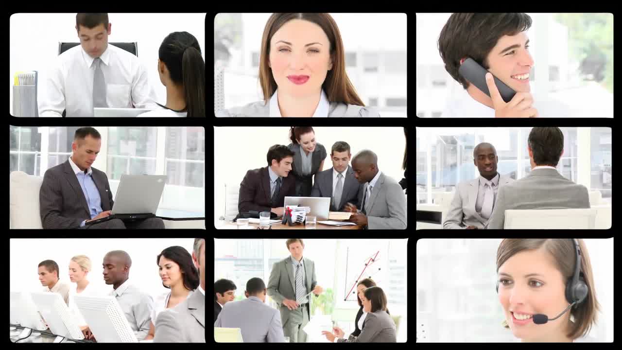 다양한 회사를 소개하는 주식 애니메이션