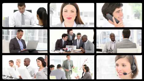 stock animation presenting a diverse company