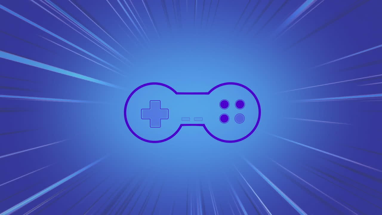 animación del logotipo púrpura del videojuego