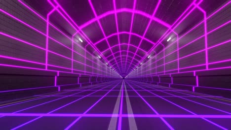 Loop-tunnel-80s-retro-tron-future-wireframe-arcade-road-tube-subway-neon-glow-4k