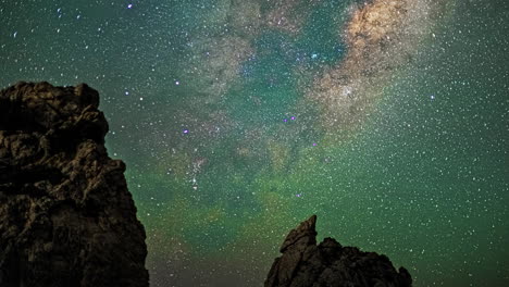 Amazing-view-of-shooting-stars-comets-milky-way-galaxy-in-endless-space