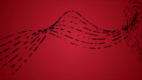 astratto neon brillante linea rotta sfondo anello rosso nero