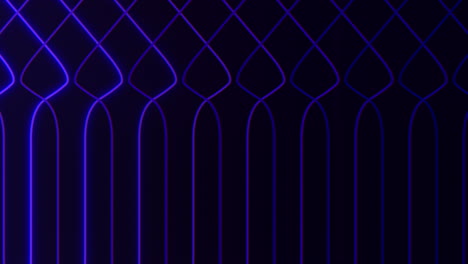 Pulse-neon-blue-lines-in-rows-on-black-gradient