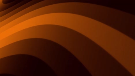 Animation-of-glowing-orange-light-wave-moving-on-black-background