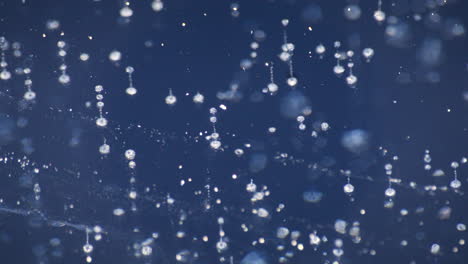macro disparo de hielo azul sólido