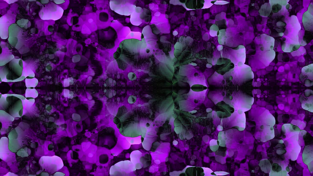 Abstract kaleidoscope like animation purple and grey visuals