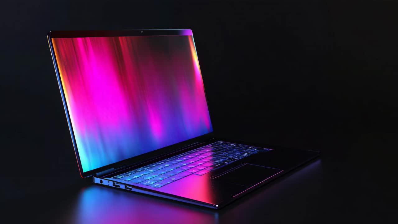 Colorful Neon Laptop