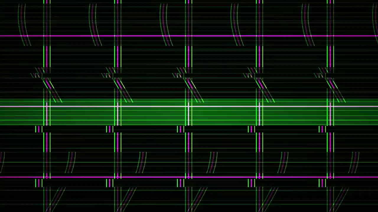 Abstrakte digitale Glitch-Gitterlinien Hintergrundschleife