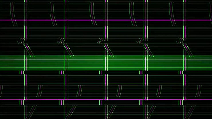 Abstrakte digitale Glitch-Gitterlinien Hintergrundschleife