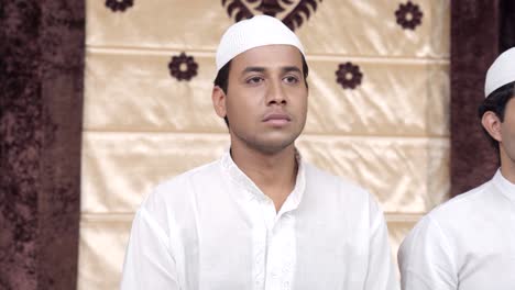 Serious-Indian-Muslim-man-looking-somewhere