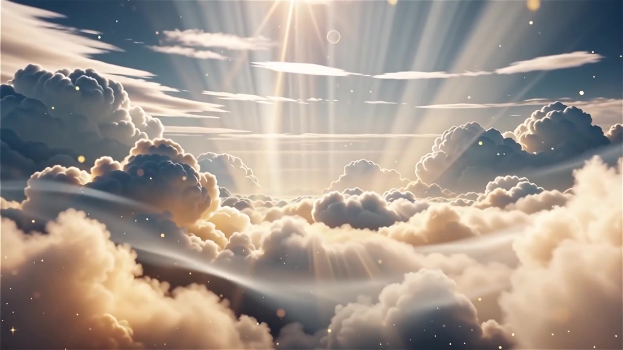 Sfondo di Adorazione Cristiana con Luce Celeste
