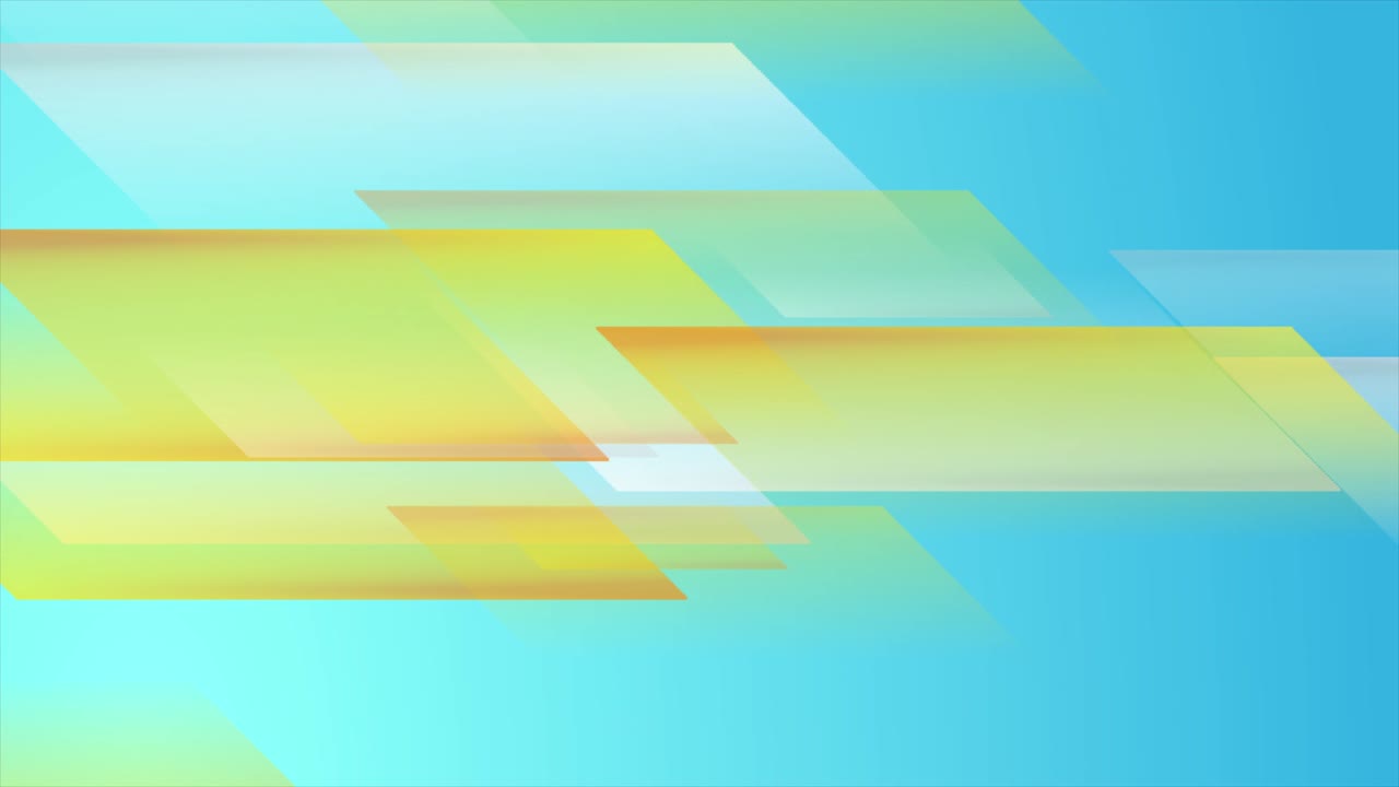 Blue and yellow tech geometric abstract motion design | Premium Stock ...