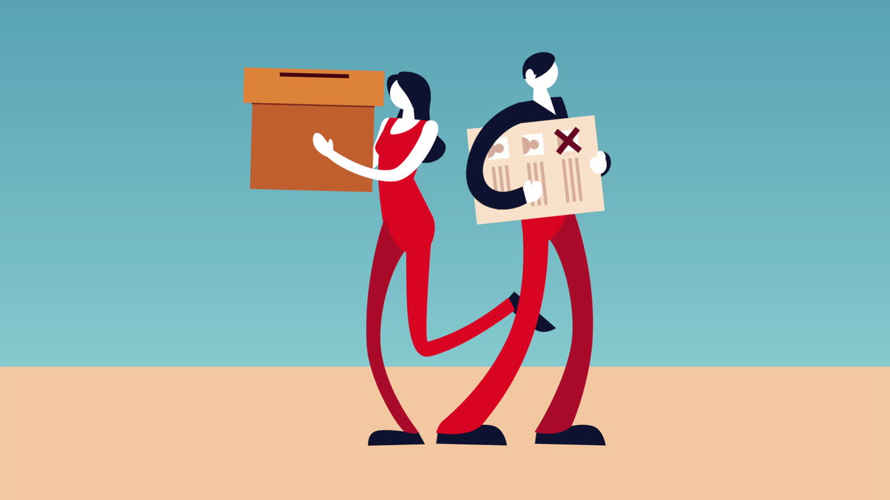 투표하는 사람들