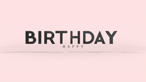 estilo de elegancia texto de feliz cumpleaños en gradiente blanco